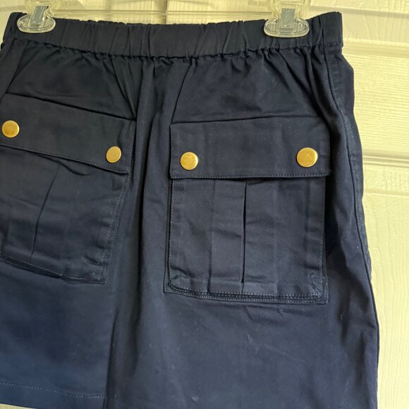 Gold button pull-on skirt - Picture 2 of 8